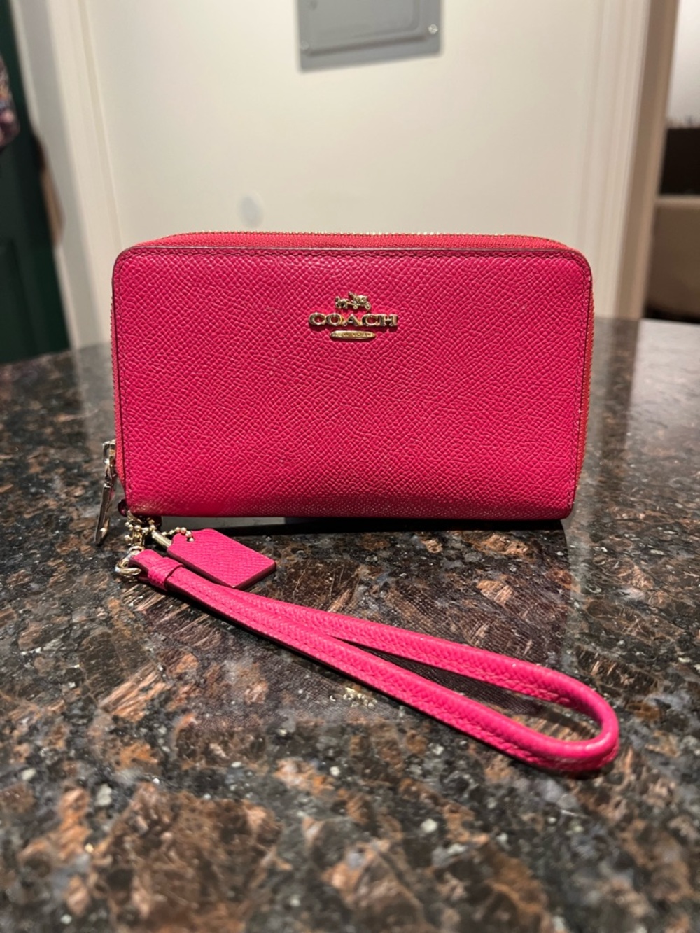 Coach Hot Pink Wristlet